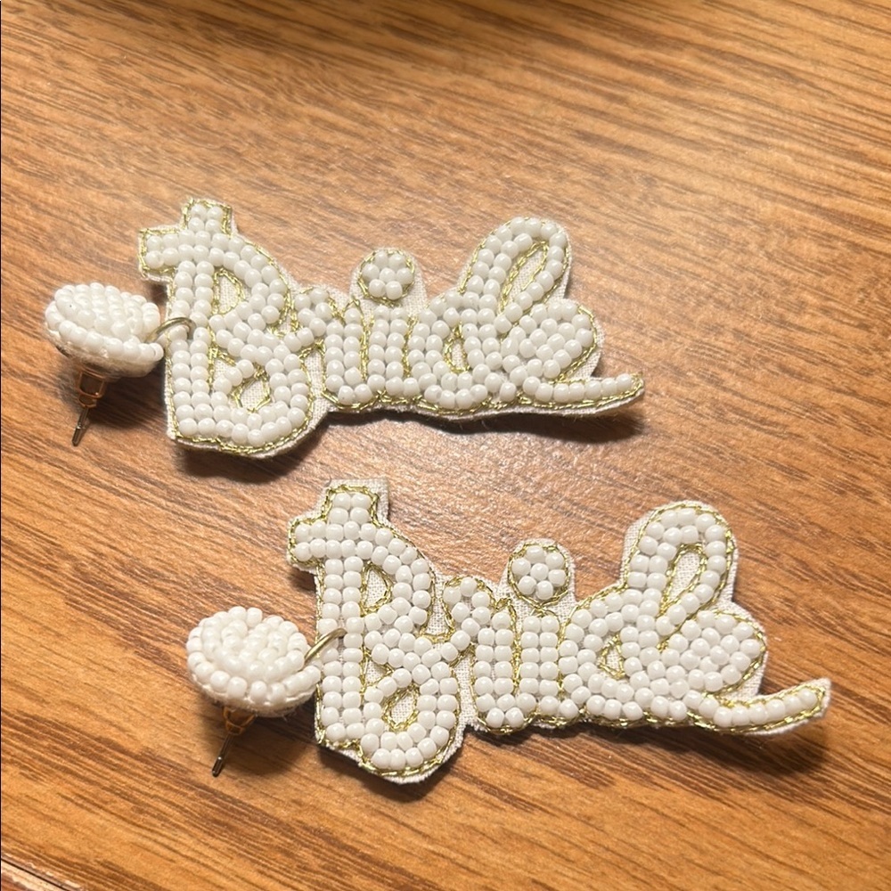 Beaded Bride Earrings